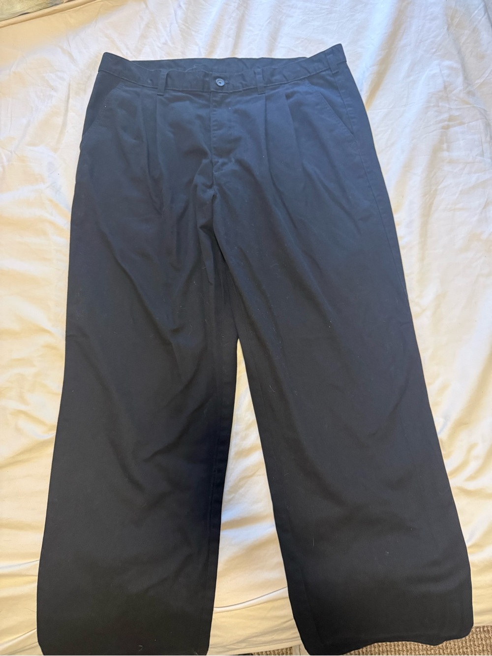 George Black Wide-Leg Dress Pants 36/32